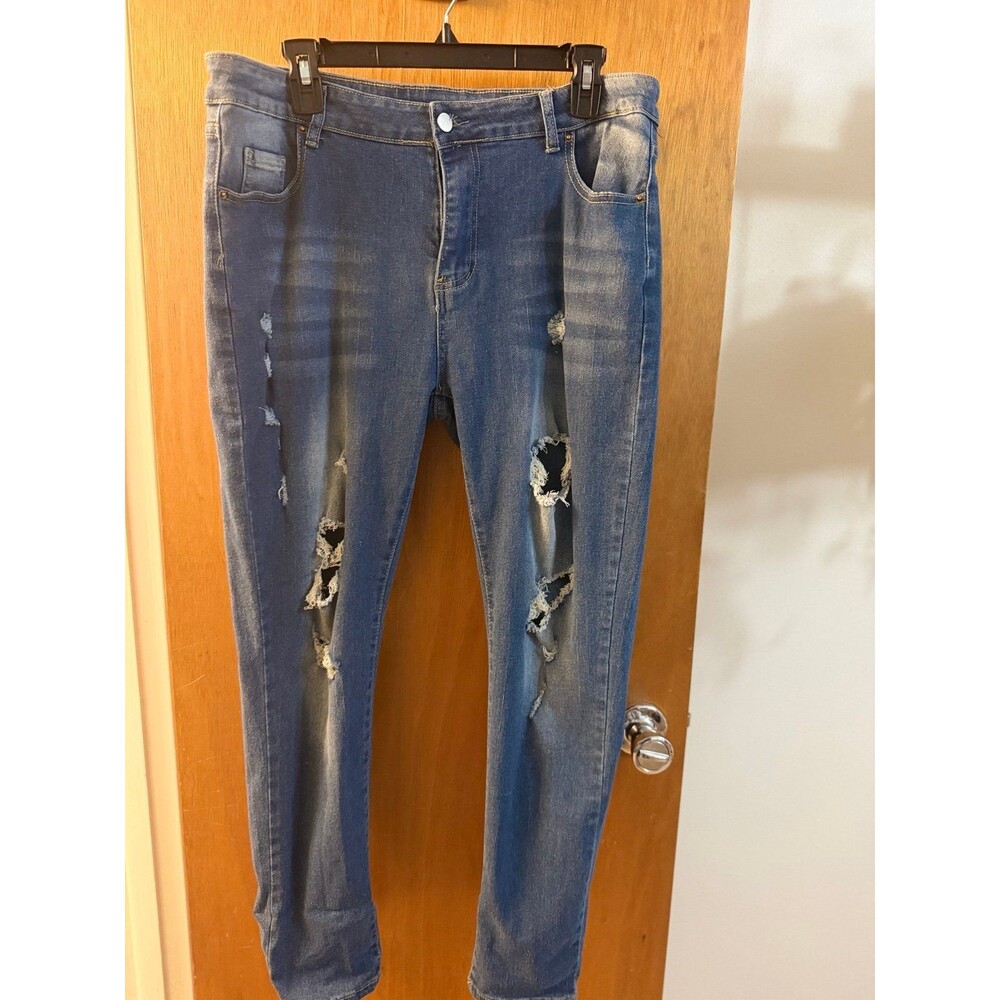 Distressed Blue Jeans XXL